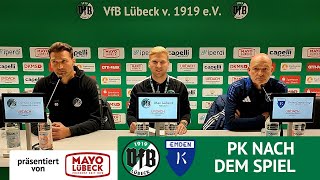 PK nach dem Spiel  VfB Lübeck vs BSV Kickers Emden  Saison 202425 [upl. by Shela]