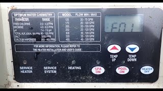 How to Repair Pentair Master Temp Error E01 or E02 or 126 [upl. by Mellman]