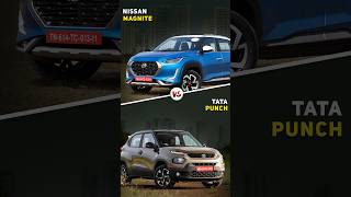 Nissan Magnite 😍 Vs Tata Punch 🤩 Amazing Comparison 🔥 shorts [upl. by Waylen]