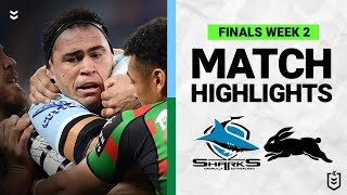 Cronulla Sharks v South Sydney Rabbitohs  Match Highlights  Finals Week 2 2022  NRL [upl. by Nniw978]