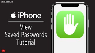 How To View Saved App Passwords On iPhone  Tutorial [upl. by Yenettirb]