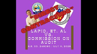 Lapid V COA Case Review Case Digest GR No 249090 [upl. by Alduino]