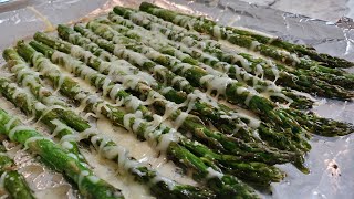 Parmesan Roasted Asparagus 10 Minute Side Dish Quick Easy Delicious [upl. by Ennavoj]