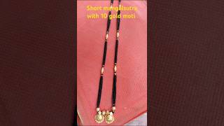 how to make mangalsutra designswith 10 gold moti  youtube channel shorts Saubhagya mangalsutra [upl. by Carrnan632]