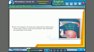 Tongue and lip movement  Digital Language Lab Software [upl. by Loughlin]