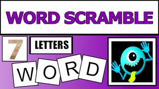 Scrambled Words Games  Jumbled Word Game  Guess the Word Game  Word Scramble  SW Scramble [upl. by Tris]