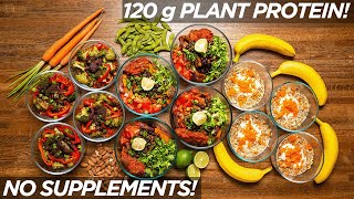 EASY HighProtein Vegan Meal Prep 1800 Calories [upl. by Eybbob]