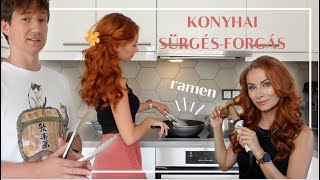 Ramen készítés  Élménybeszámoló VLOG  Viszkok Fruzsi [upl. by Omiseno]