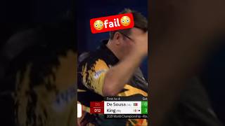 🤣Miscount King Jose de Sousa 🤣Darts Dart WM fyp fail miscount 🎯 [upl. by Yeslah207]