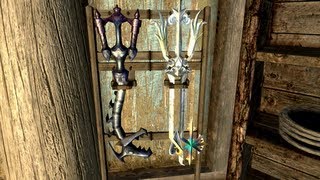 Skyrim Mod of the Day  Episode 165 Kingdom Hearts Keyblade Collection [upl. by Linc]