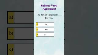 Subject Verb Agreement in English Grammar shorts [upl. by Alemap]