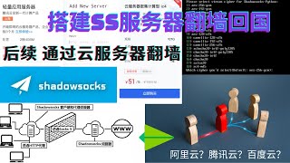 搭建Shadowsocks服务器翻墙回国：后续篇 通过设置云服务器翻墙  每一步全程记录  开始想选腾讯 为何最后用了百度云？  优缺点 隐私注意项  无需内网穿透 自带公网IP  有字幕 [upl. by Tennek475]