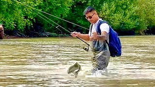 Pink Salmon Fishing on the Puyallup River [upl. by Leopold532]