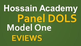 Panel Dynamic OLS Model DOLS Model One EVIEWS [upl. by Merle]