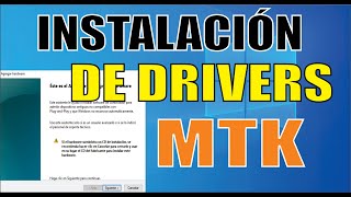 Como Instalar drivers MTK Windows 10 64 y 32 bits [upl. by Imeka]