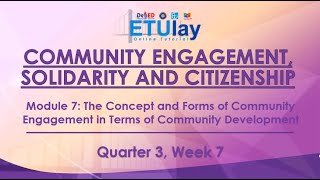 The Concept and Forms of Community Engagement in Terms of Community Development [upl. by Eem667]