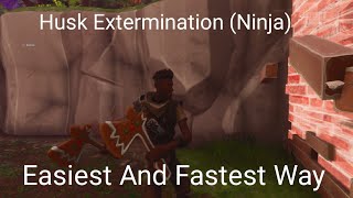 Husk Extermination Ninja Tutorial Guide  Fortnite STW Daily Quest Tutorials [upl. by Callas]