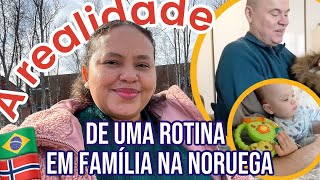 COMO REALMENTE É NOSSA ROTINA DA MANHA EM FAMÍLIA DEPOIS DE TERMOS UM BEBE NA NORUEGA [upl. by Ahsinehs449]