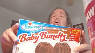 Hostess  Baby Bundts Mukbang Chocolate Drizzle [upl. by Atteselrahc]