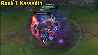 Rank 1 Kassadin Late Game Kassadin is the GOD [upl. by Wurster]