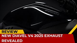 New Diavel V4 2025 Exhaust Revealed [upl. by Julia]