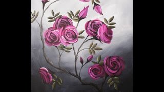 Rose Oil painting for beginners [upl. by Ynnig937]