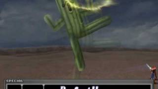 Final Fantasy VIII  Boss Fight Jumbo Cactuar [upl. by Zora621]