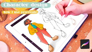 ✸ Character Design in Procreate ✸ How to Use Procreate Tutorial Gradient Maps amp Step by Step Guide [upl. by Ynogoham]