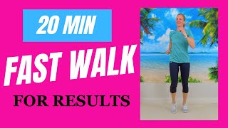 FAST WALKING WORKOUT in 20 minutes  20 Second Walking Intervals to Lose Weight [upl. by Bathulda400]