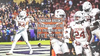 Texas RB JONATHON BROOKS 2023 Highlights I 2024 NFL Draft [upl. by Enimrej]