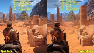 Battlefield 1 Open Beta Vs Release Day Frame Rate Comparison [upl. by Ozen]