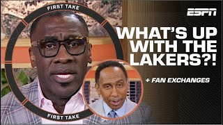 Shannon Sharpe amp Stephen A DIAGNOSE the Lakers’ problem after 44PT loss 🍿  First Take [upl. by Ordnassela]