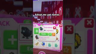 Adopt me pet name ideas🤍 [upl. by Fabron]