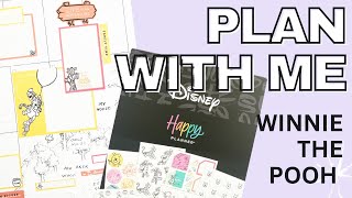 Plan With Me  Winnie the Pooh Disney Spread  Classic Happy Planner [upl. by Acila]