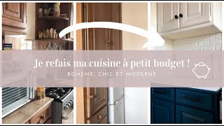 KITCHEN MAKEOVER DIY RÉNOVATION EXTRÊME DE MA CUISINE EN 4 jours  AVANT APRÈS  VLOG DÉCO l NALIKA [upl. by Artina]