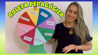 COMO FAZER UMA ROLETA PEDAGÓGICA  Graziela Ramos roleta recursospedagogicos reciclagem papelão [upl. by Anirav]