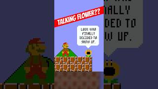 The TALKING FLOWER in Super Mario Bros NES [upl. by Hammock594]