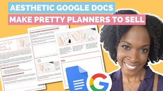 STEPBYSTEP Create An Aesthestic Planner Or Workbook Using Google Docs To Sell And Make Money [upl. by Michey362]