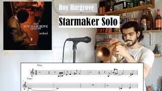 Starmaker  Roy Hargrove Flugelhorn solo transcription trumpet [upl. by Dominique]