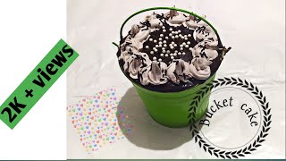 Bucket Cake  Bucket cake recipe in malayalam  chocolate truffle cake [upl. by Etennaej639]