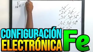 Configuración electronica del hierro Fe Z26  Grupo y período [upl. by Ardnuhs285]