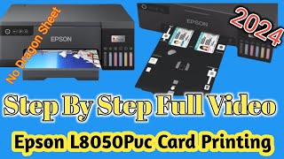 Epson L8050 Pvc Card Printing  Best Pvc Card Printer 2024  Pvc Card Kaise Banaye [upl. by Girhiny]