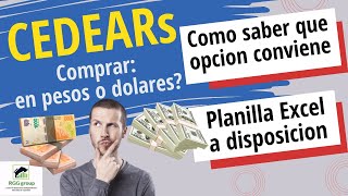 ✅Comprar CEDEARs En Dolares o pesos ✅ Como saber en que moneda conviene si contamos con liquidez 💥 [upl. by Esimaj]