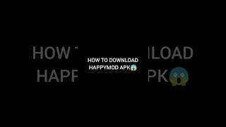 How to download happymod apk 😱 shorts viralshorts [upl. by Eudosia]