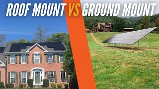 Roof Mount Vs Ground Mount Solar Panels [upl. by Prentiss]