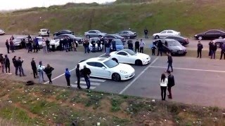 Dragracing Mercedes SLK 55 Amg vs Porsche Panamera [upl. by Ernaline]