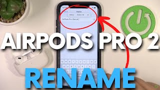 How to Rename AirPods Pro 2  Change Name of AirPods Pro 2nd Gen [upl. by Kristi]