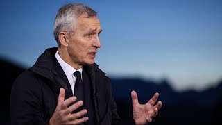 Davos 2024 Stoltenberg on Ukraine Trump Threats to Exit NATO [upl. by Ralaigh855]