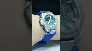 Fluororubberstrap Replacement Casio Steel Heart GSTB500 Notched waterproof sports silicone strap [upl. by Nortna]