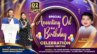 SUNDYA ANOINTING OIL PRAYER MEETING 02062024 JOHNSON BHATTI MINISTRIES [upl. by Adaurd247]